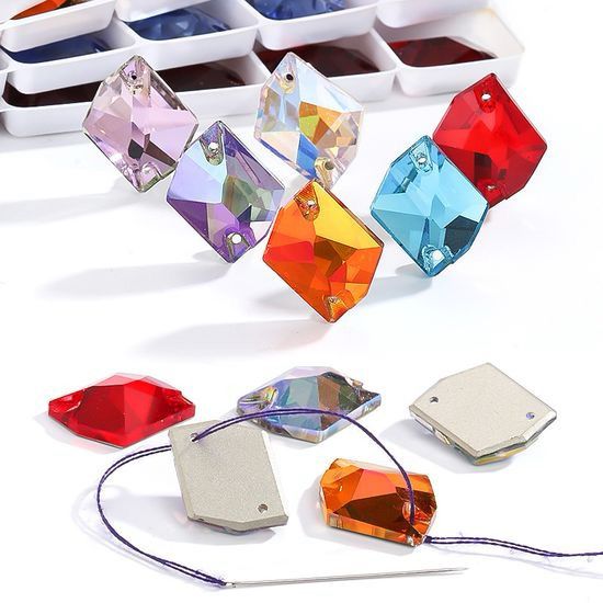 Cosmic glass sew on rhinestone sewing crystal flat back stones garments and clothes decoration