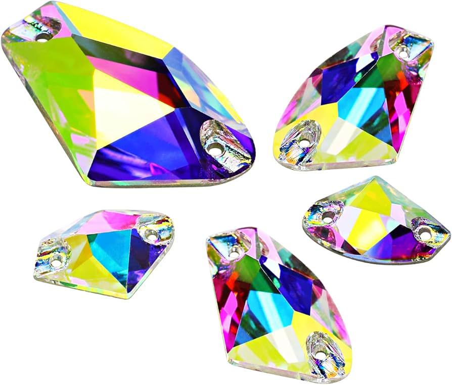 Galactic shape flat back sewing Rhinestone shiny crystal stone beads for garments