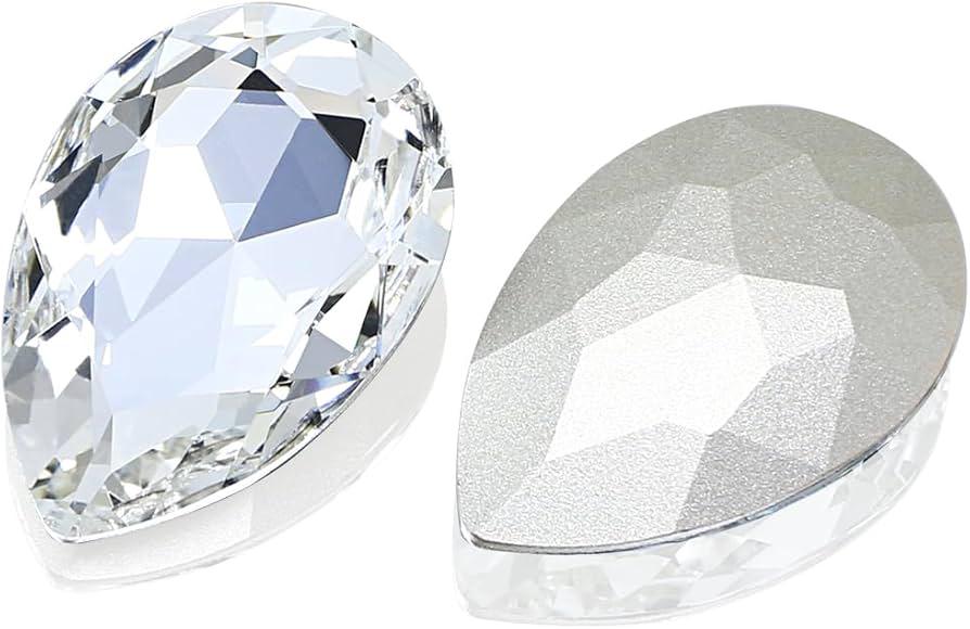 Teardrop Crystal Rhinestones – Large Glass Gemstones for Crafts & Fashion