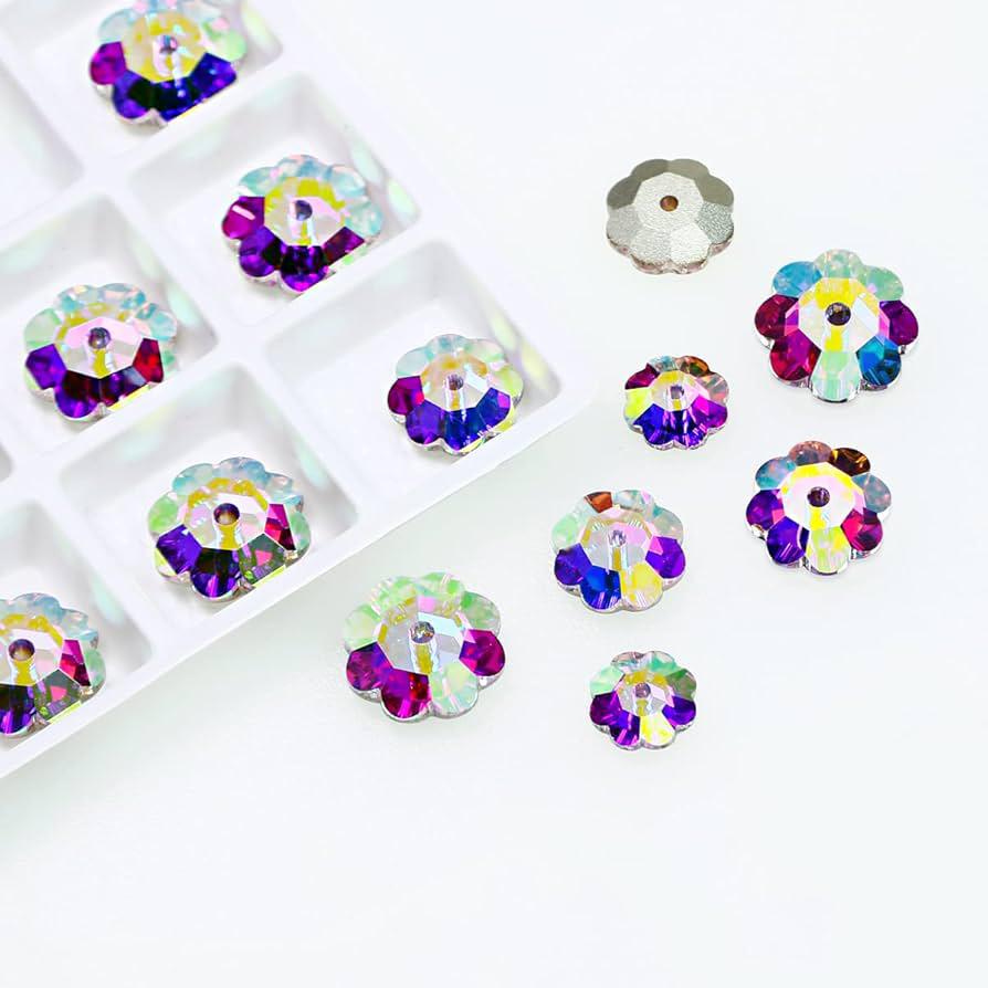 Sew-On Rhinestones K5 Crystal – Mixed Shapes with AB Coating