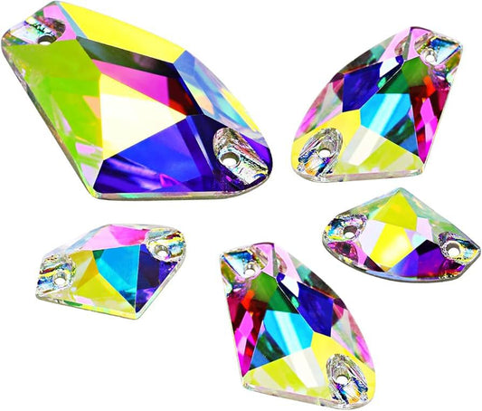 Galactic shape flat back sewing Rhinestone shiny crystal stone beads for garments