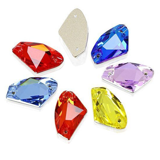 Galactic shape flat back sewing Rhinestone shiny crystal stone beads for garments
