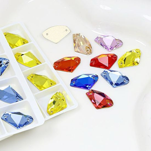 Galactic shape flat back sewing Rhinestone shiny crystal stone beads for garments